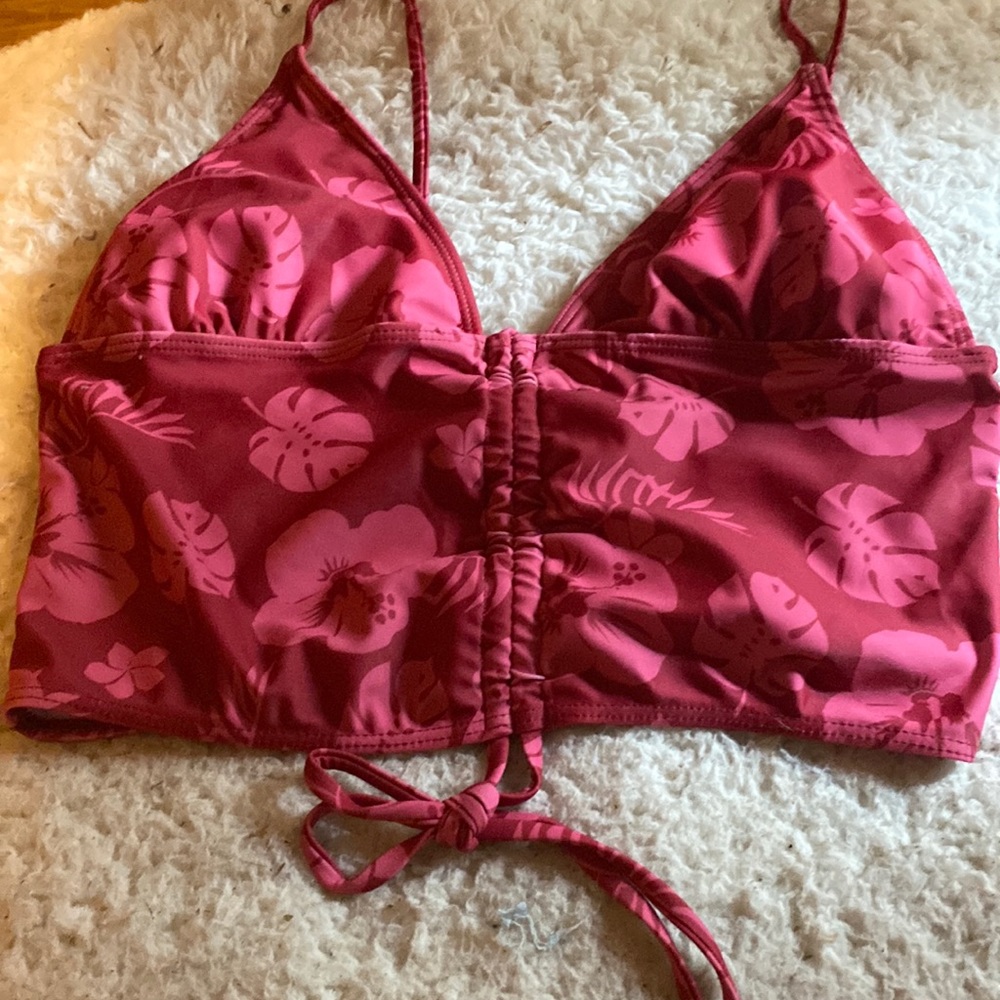 Hot pink swim top